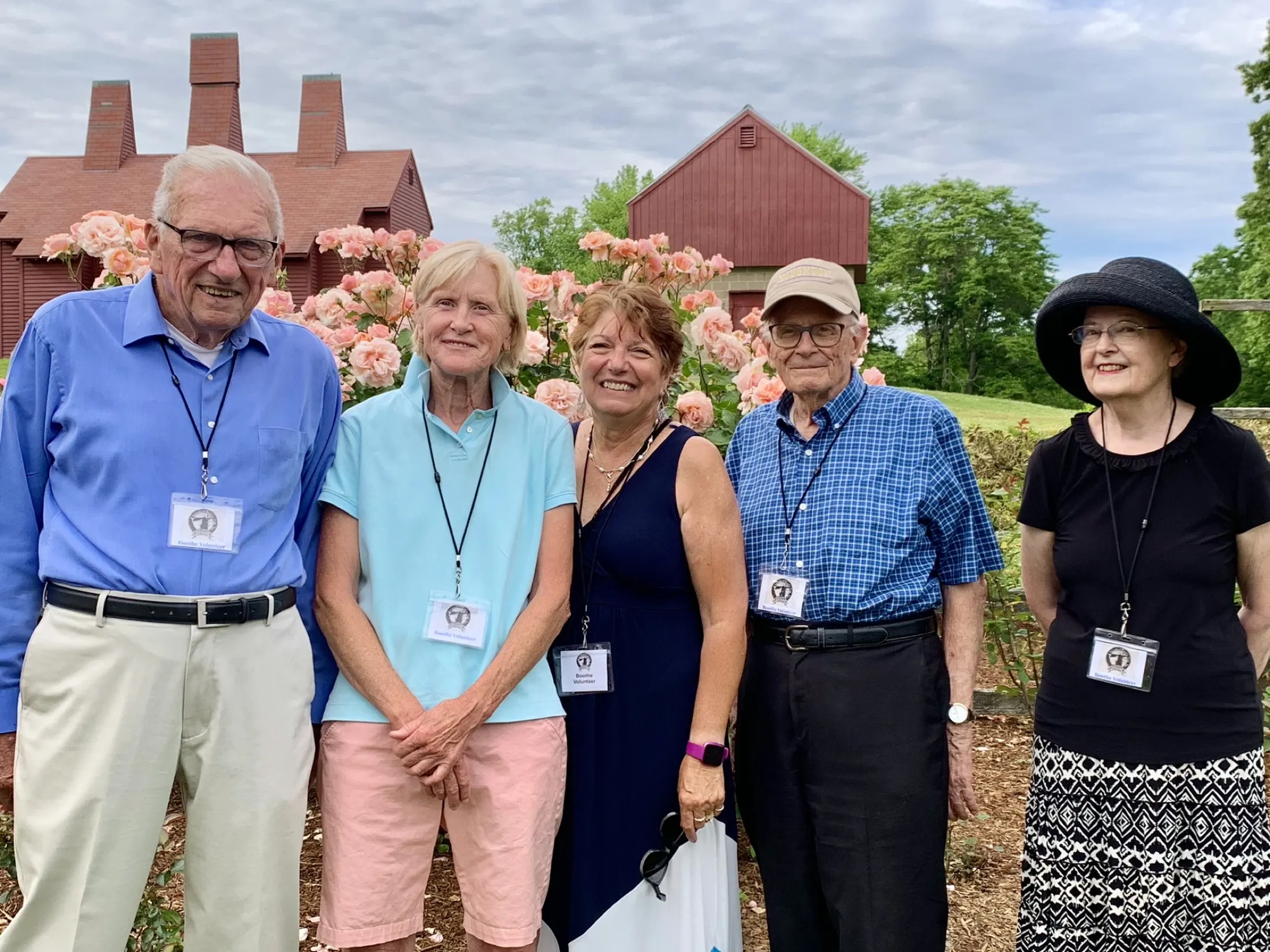 Volunteers caring for the Rose Garden at Boothe Memorial Park