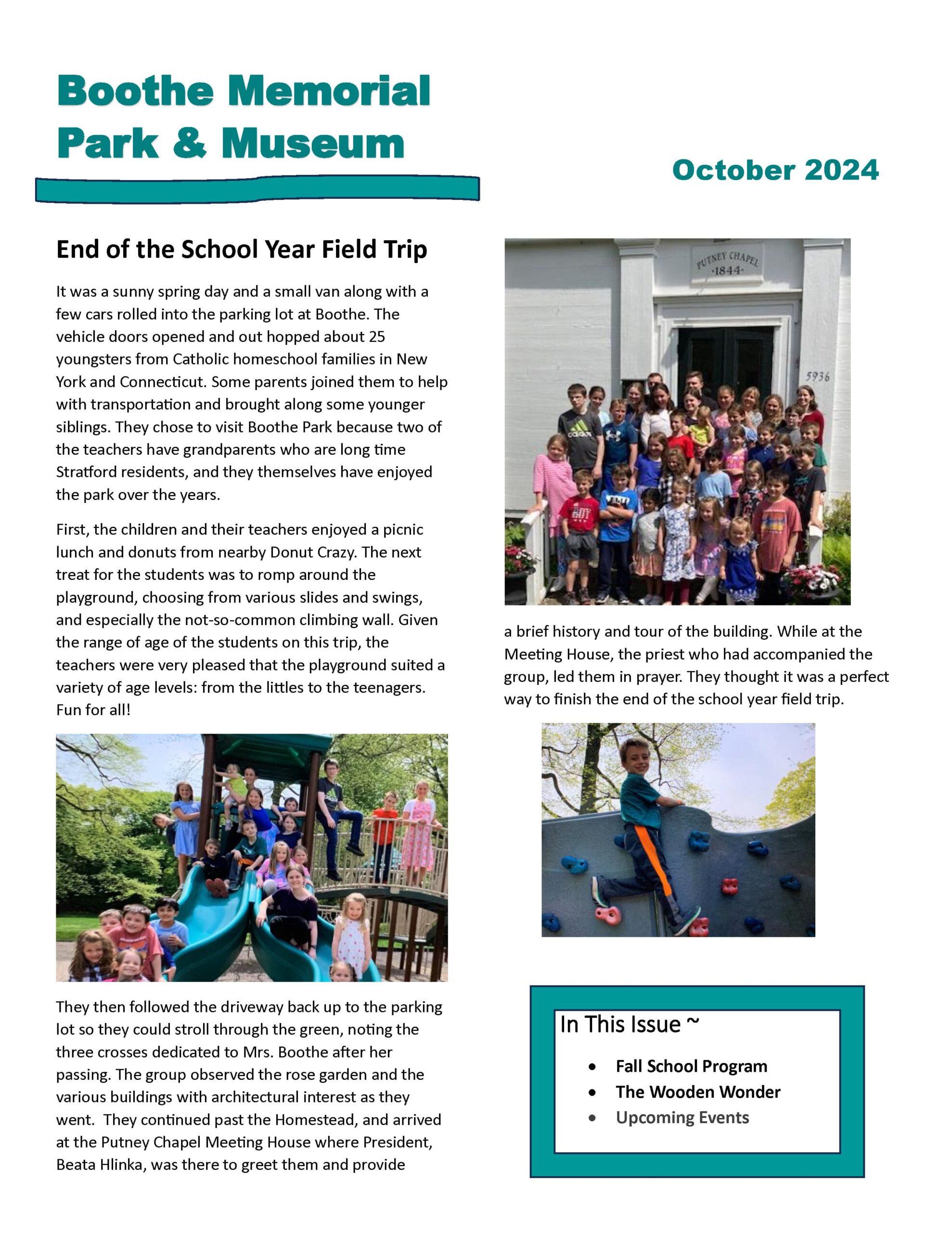 October 2024 Newsletter