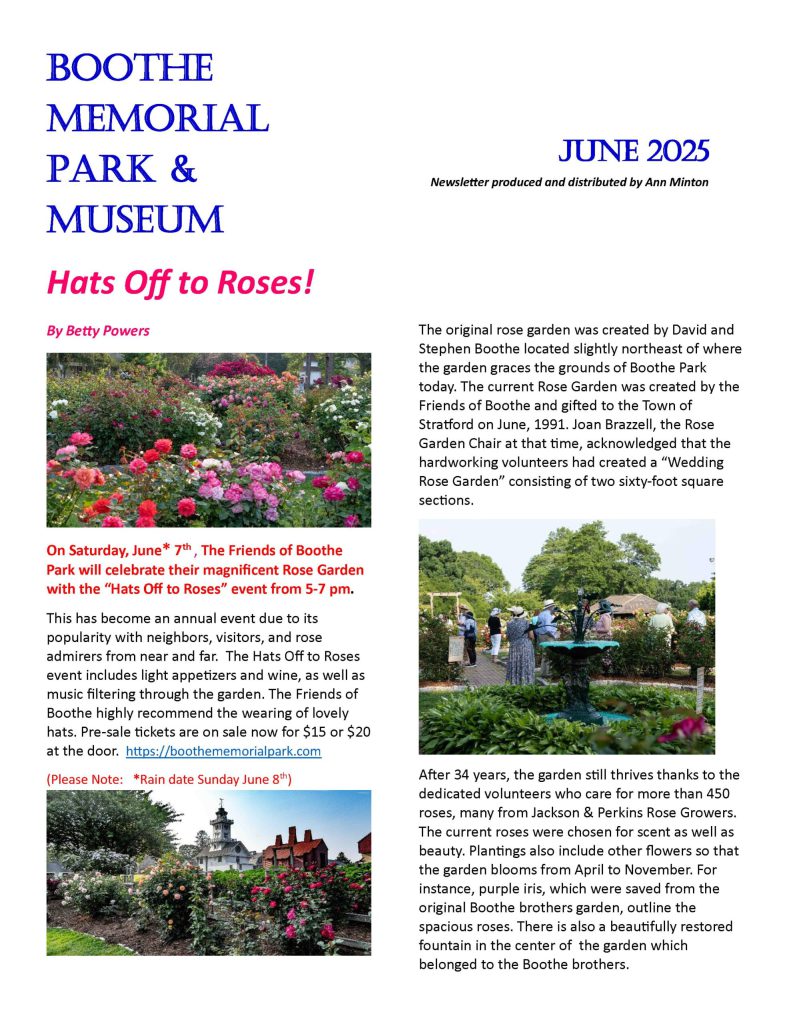 June 2025 Friends of Boothe Park Newsletter cover